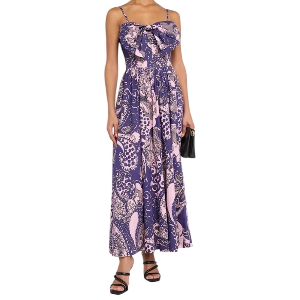 LOVE THE LABEL Dolcia Midi Dress M Rolling Winds Print